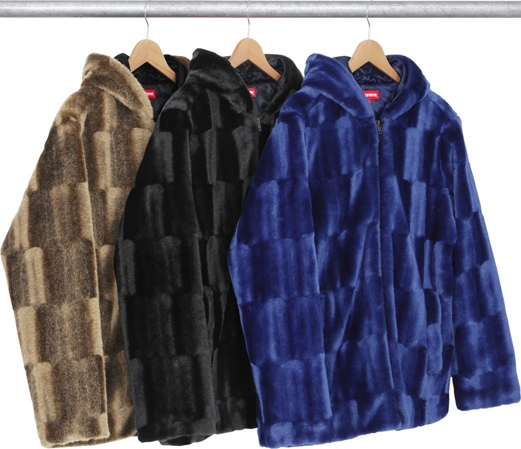 Faux Fur Hooded Zip Jacket
